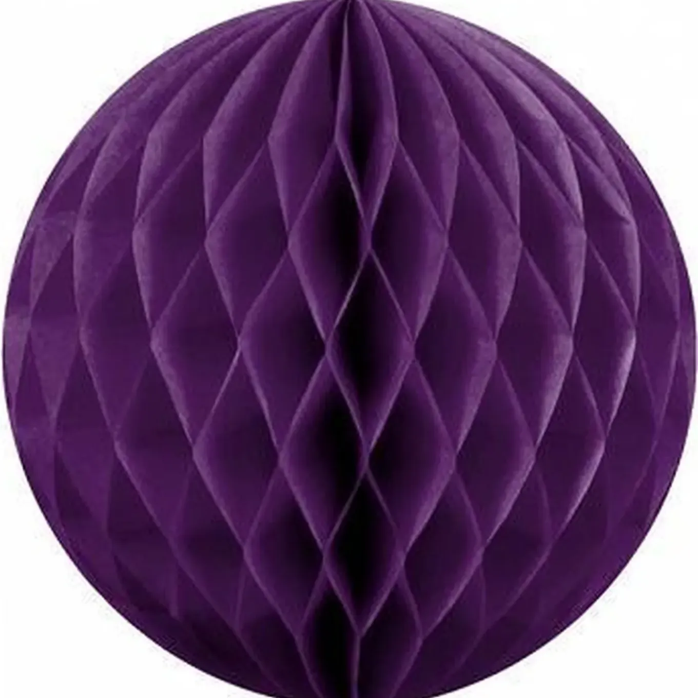 Papieren Kerstballen - Paars - 10 Cm - Versiering