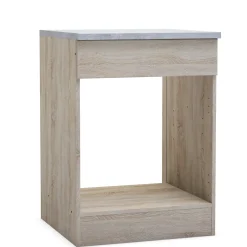 Overig Paprika kast voor oven 60cm geborsteld eik melamine