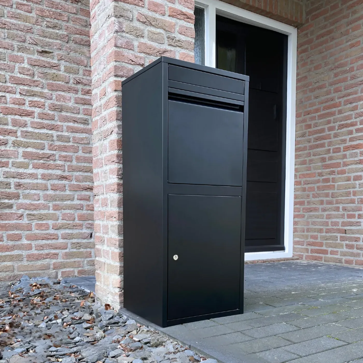 ParcelXL ® - Pakketbrievenbus - Pakketbox - Vrijstaand - Brievenbus Hangend - Zwart - XXL - Post