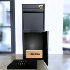 ParcelXL ® - Pakketbrievenbus - Pakketbox - Vrijstaand - Brievenbus Hangend - Zwart - XXL - Post