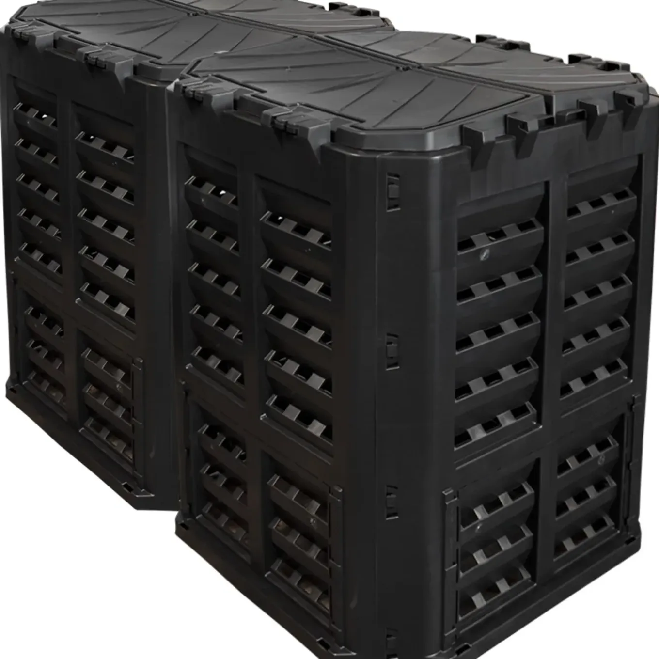 Patrol Compostbak 2x 360 L - 2 Stuks - Compostvat - Zwart