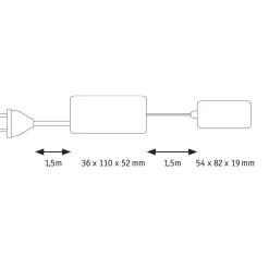 Paulmann driver Clever Connect max 36W met 8-voudige verdeler