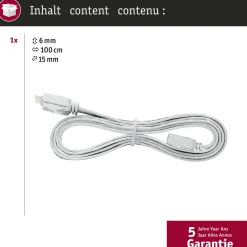 Paulmann Flex-Connector MaxLED wit kunststof 1m