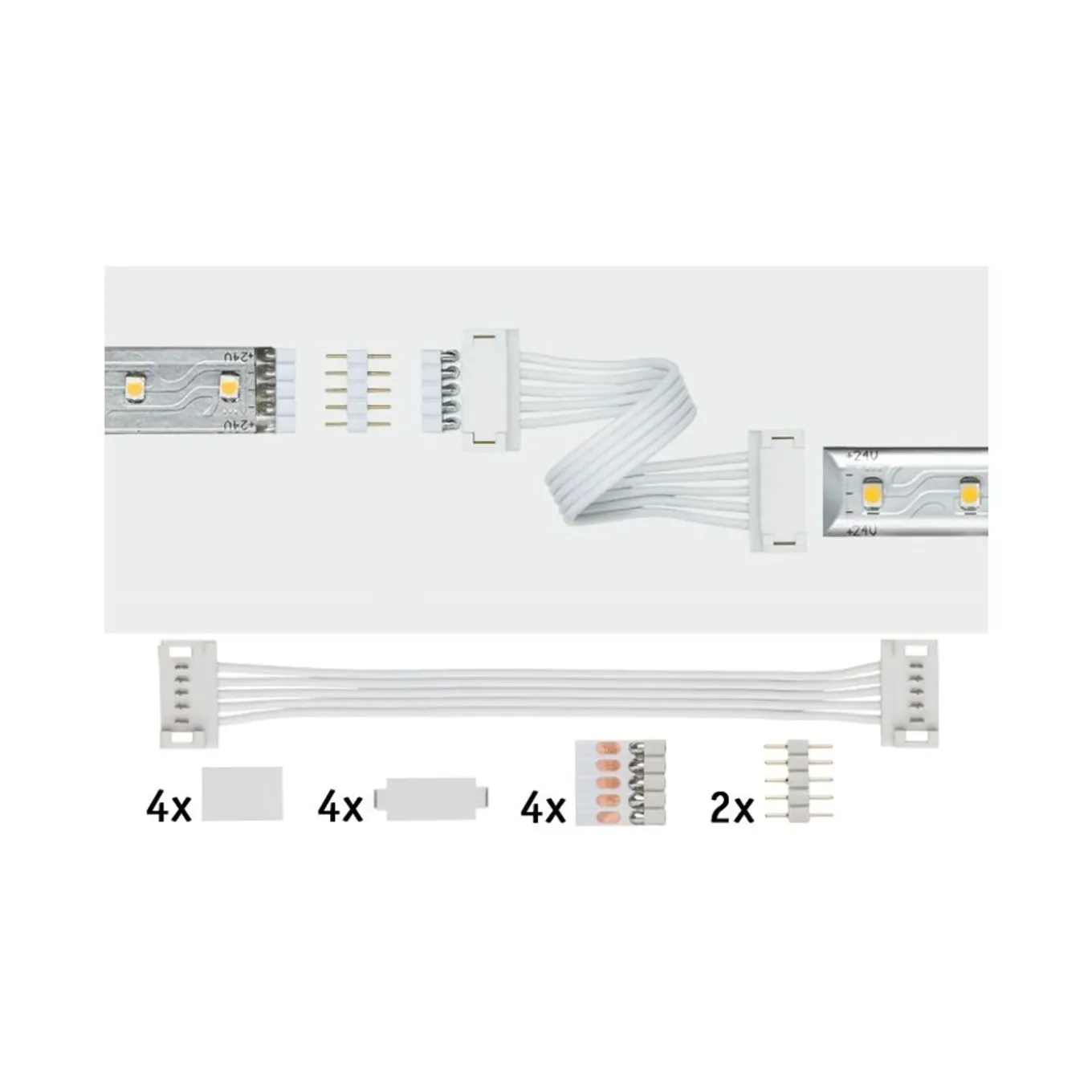 Paulmann Function MaxLED universele connector wit - 2 stuks