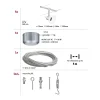 Paulmann kabelsysteem set Sheela mat chroom opaal GU5,3