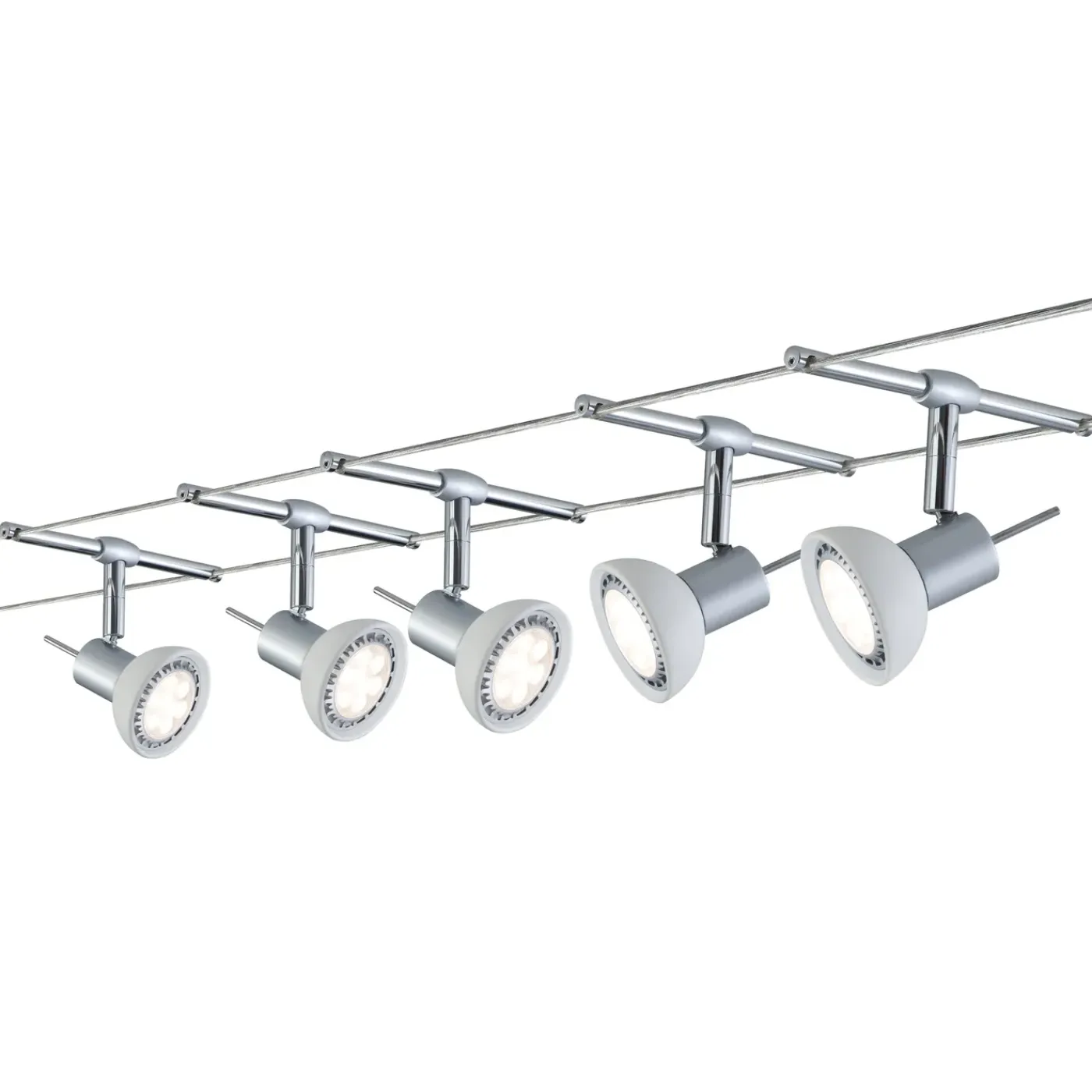 Paulmann kabelsysteem set Sheela mat chroom opaal GU5,3