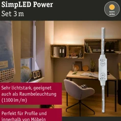 Paulmann ledstrip Function SimpLED 3m warmwit dimbaar schakelbaar 33W