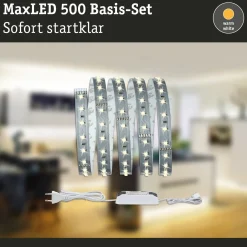 Paulmann ledstrip MaxLED 500 1,5m basisset warmwit 10W