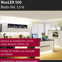 Paulmann ledstrip MaxLED 500 1,5m basisset warmwit 10W