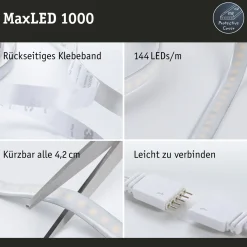 Paulmann ledstrip MaxLED 1000 3m basisset daglicht wit gecoat 34W
