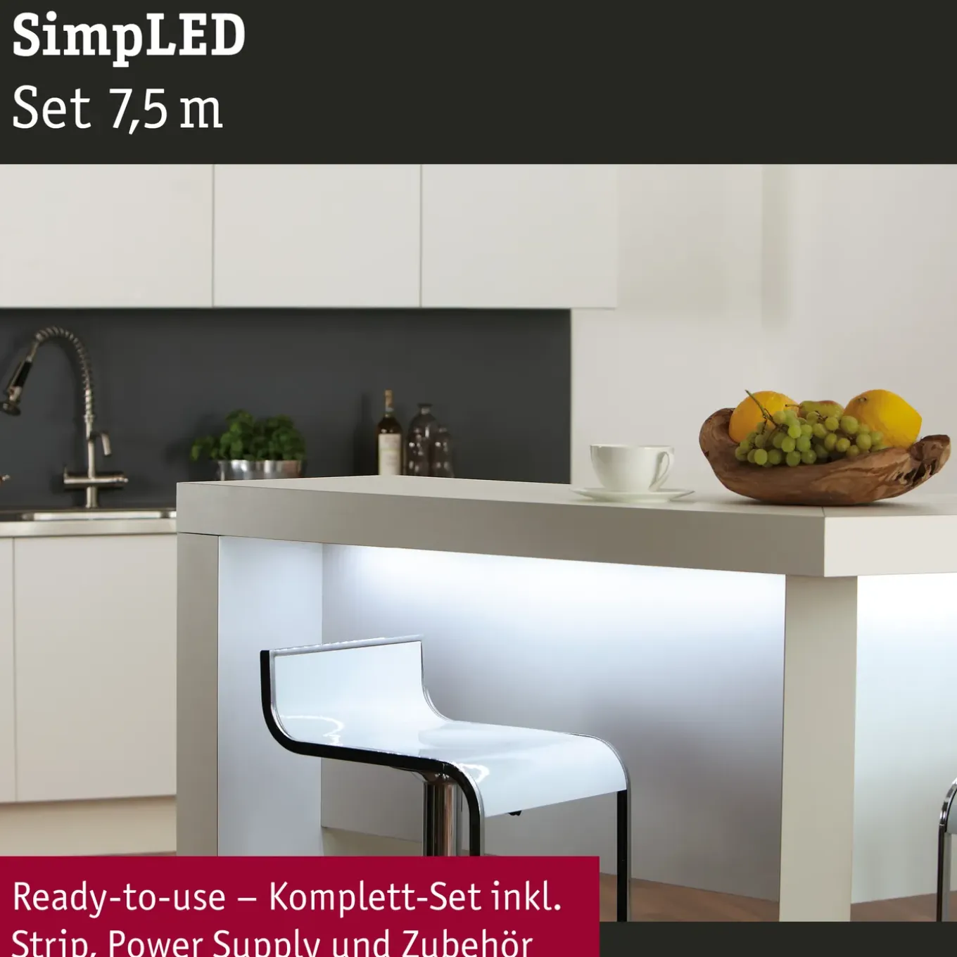 Paulmann ledstrip SimpLED 7,5m daglicht 20W