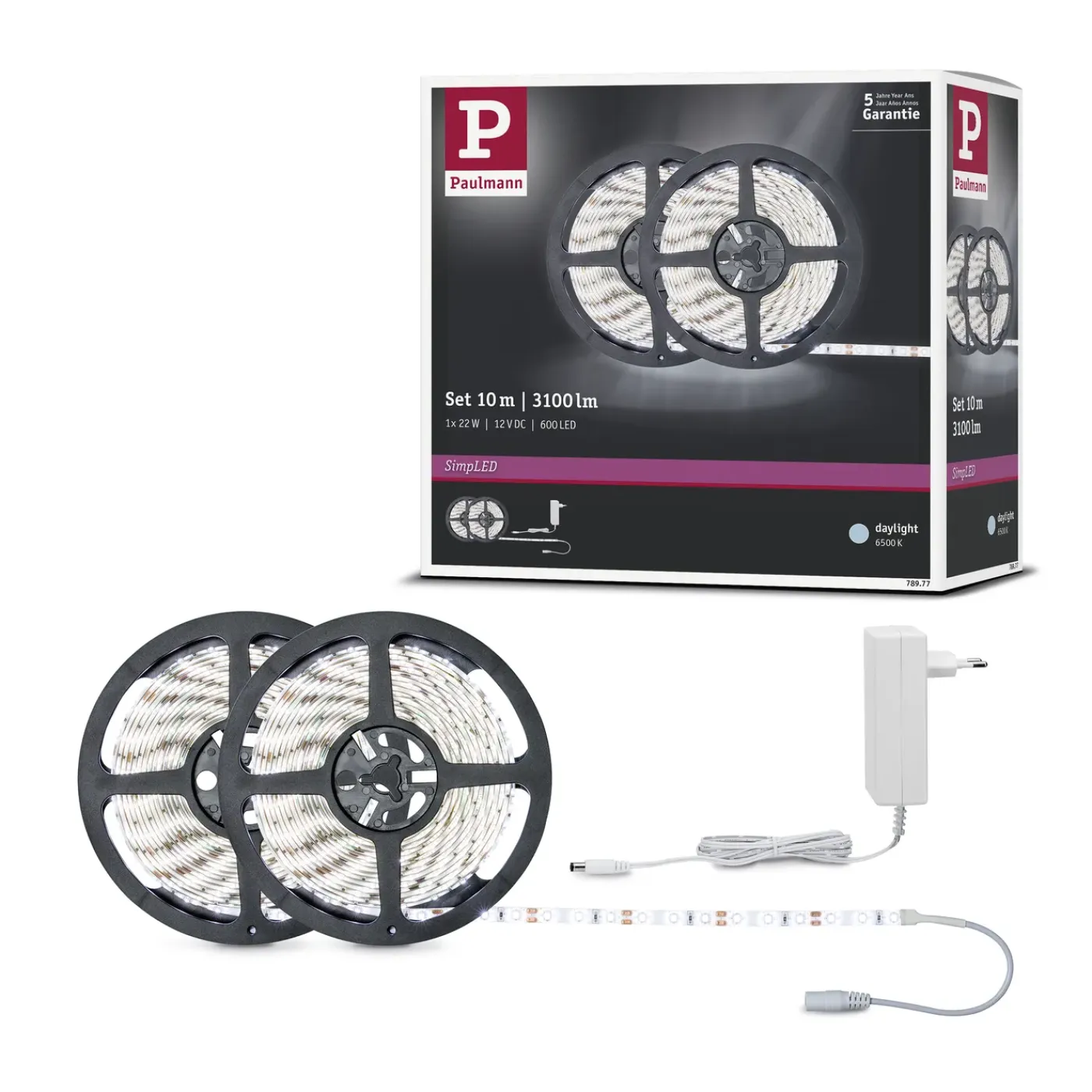 Paulmann ledstrip SimpLED 10m daglicht 22W