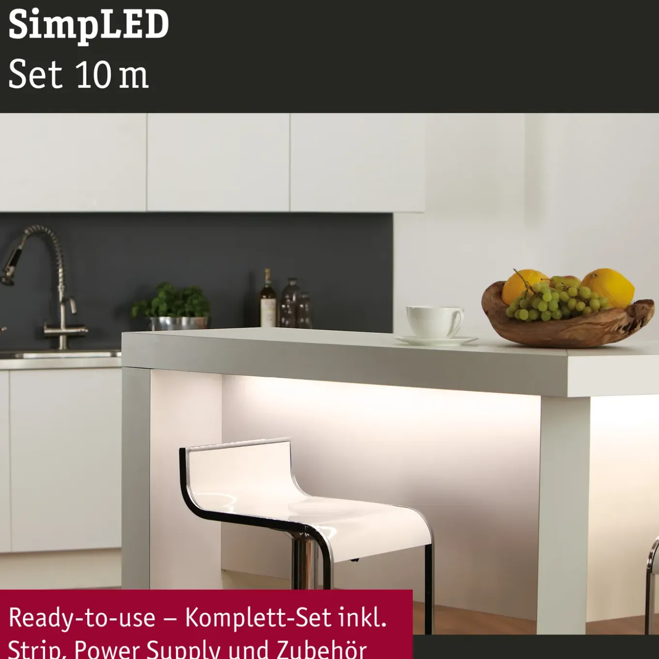 Paulmann ledstrip SimpLED 10m warmwit 22W