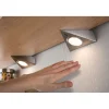 Paulmann meubelverlichting met sensor warm wit geborsteld staal 3x2,8W