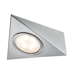 Paulmann meubelverlichting met sensor warm wit geborsteld staal 3x2,8W