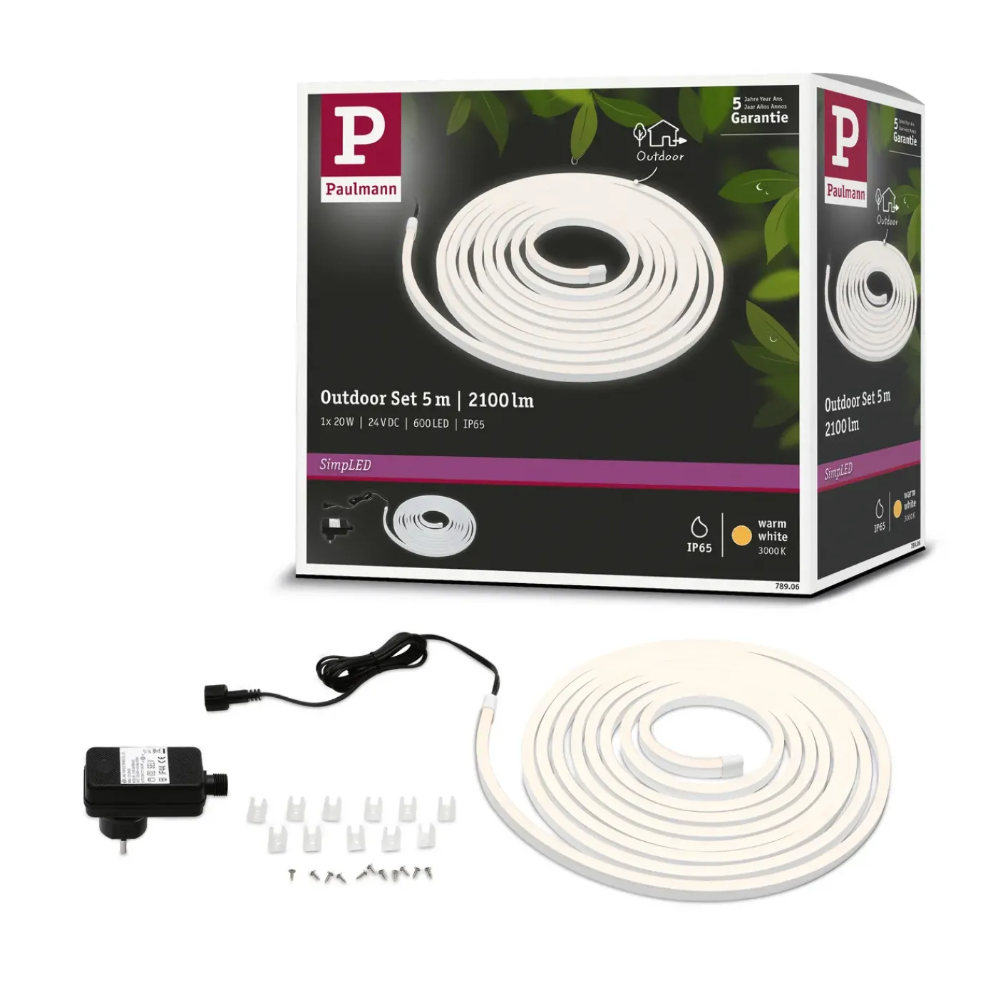 Paulmann Outdoor ledstrip SimpLED 5m wit 20W
