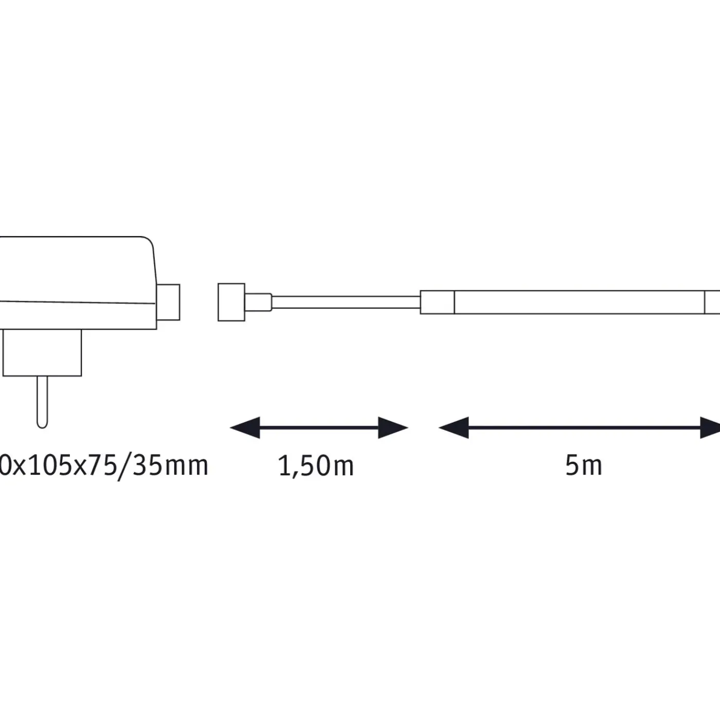 Paulmann Outdoor ledstrip SimpLED 5m wit 20W