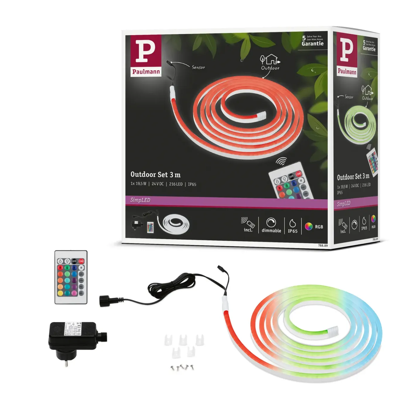 Paulmann Outdoor ledstrip SimpLED 3m wit RGB 19,5W