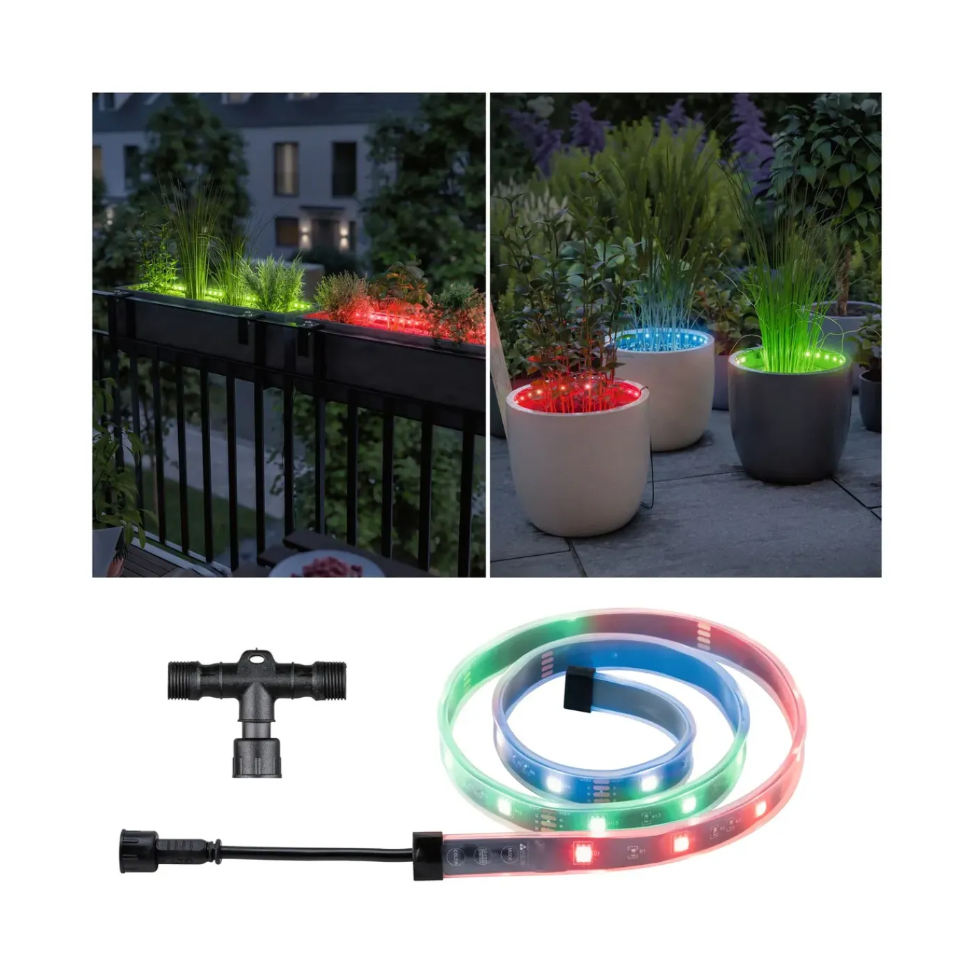 Paulmann Outdoor Link & Light ledstrip Flower Box uitbreiding RGB 80cm met touch switch