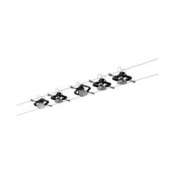 Paulmann railsysteem spot Mac II zwart mat metaal kunststof GU5,3 5x10W