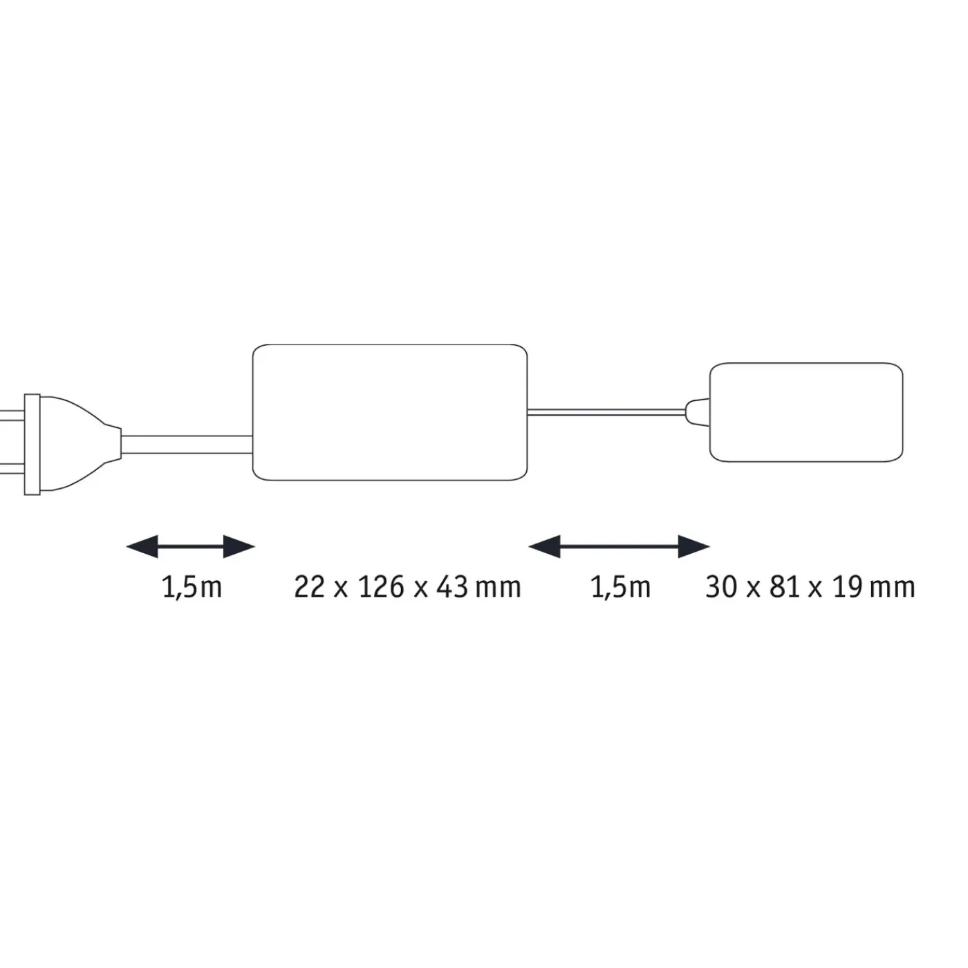 Paulmann starterset spot Clever Connect Trigo nikkel 3x2W