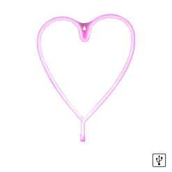Paul Neuhaus Neon Lamp Hart - Roze - 9W - 29x38cm