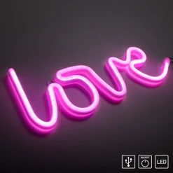 Paul Neuhaus Neon Lamp Neon Love - Roze - 6,5W - 34,3x12,5cm