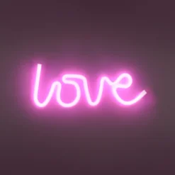 Paul Neuhaus Neon Lamp Neon Love - Roze - 6,5W - 34,3x12,5cm