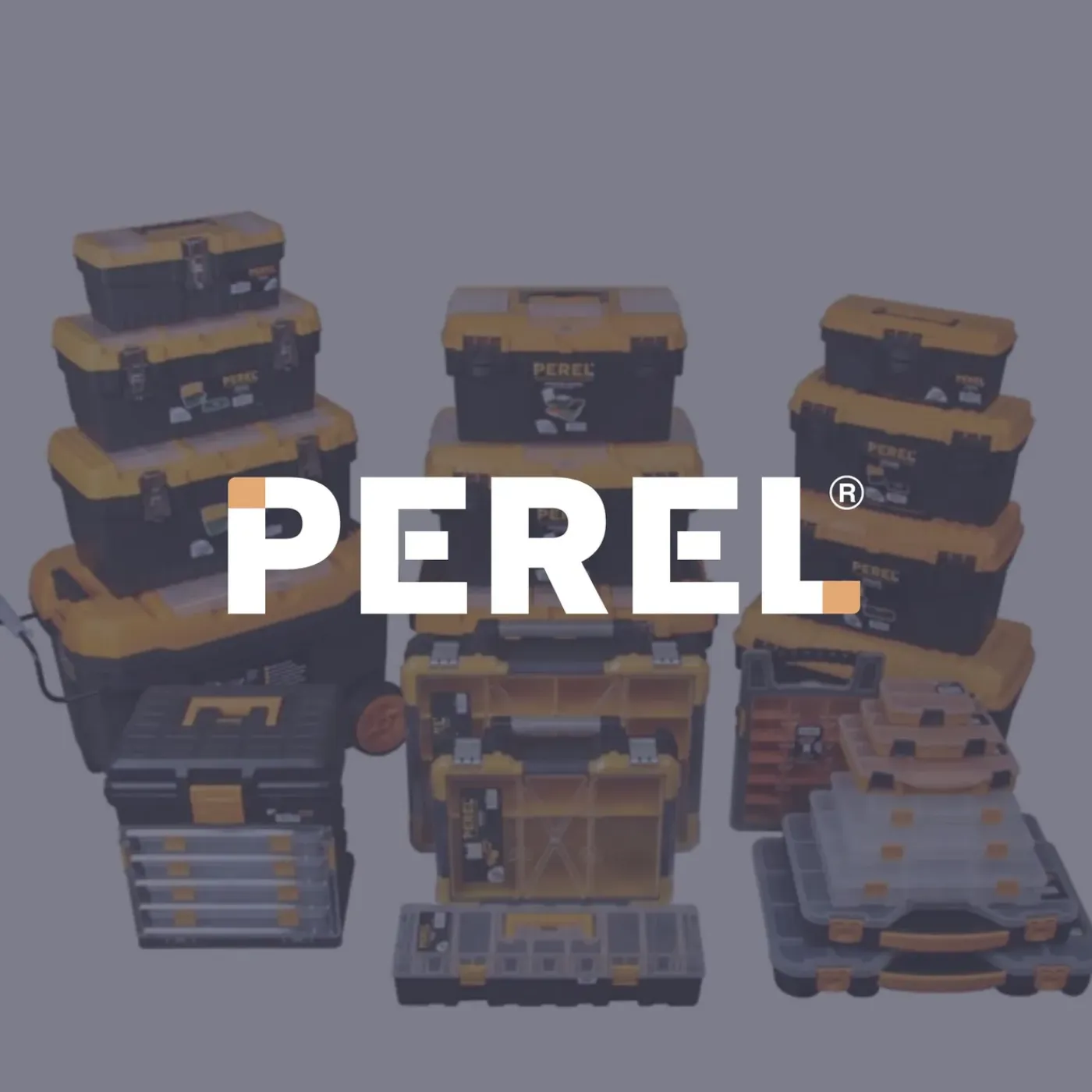 Perel Gereedschapskoffer Leeg, 56.4 X 31 X 31 Cm, Zwart, Polypropyleen