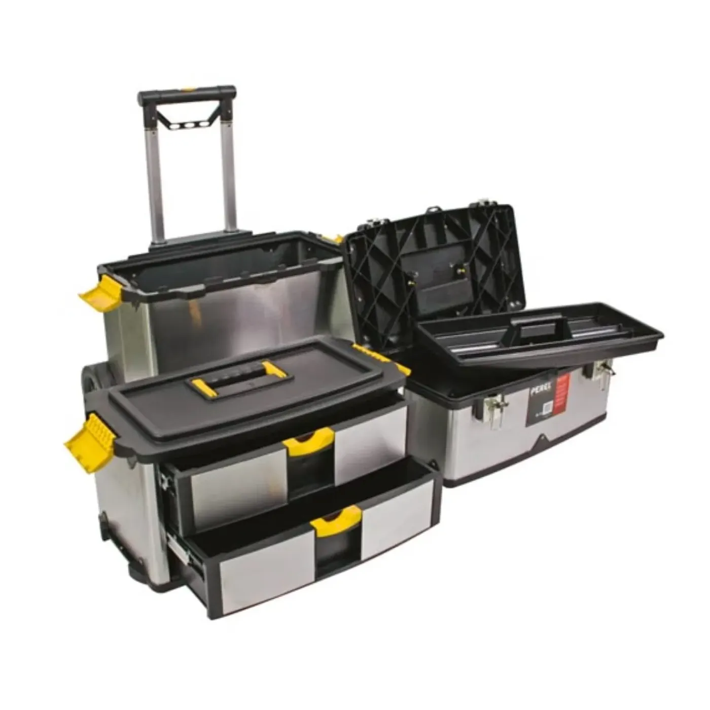 Perel Gereedschapswagen 3-in-1, 57 X 35 X 83 Cm, Grijs, Polypropyleen