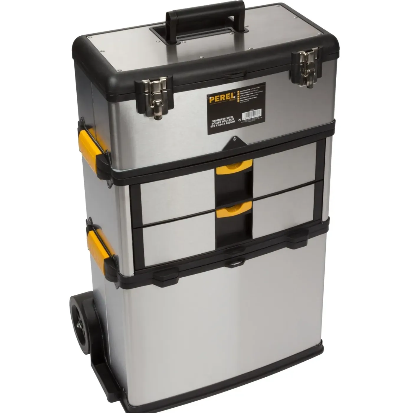 Perel Gereedschapswagen 3-in-1, 57 X 35 X 83 Cm, Grijs, Polypropyleen