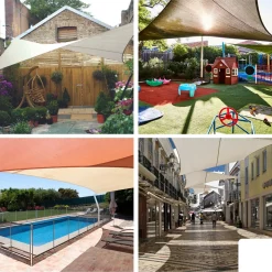 Perel Gss3500 Schaduwdoek 5x5x5m Waterafstotend Voor Tuin En Terras