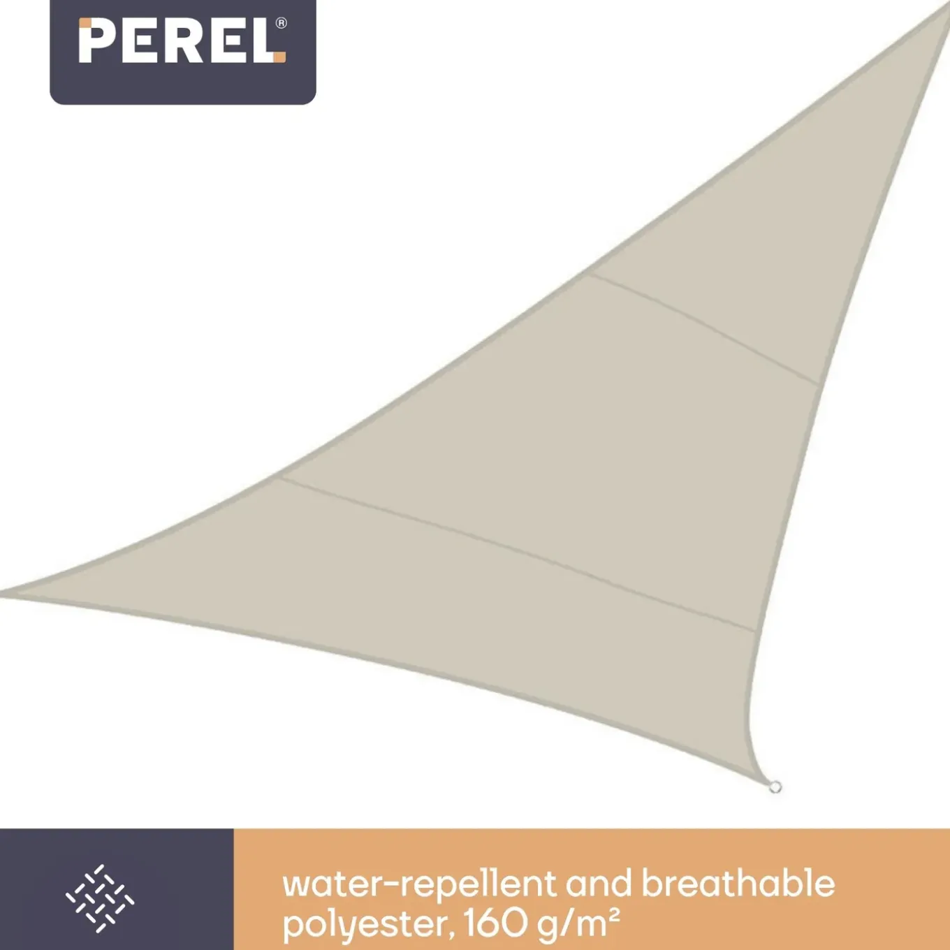 Perel Gss3500 Schaduwdoek 5x5x5m Waterafstotend Voor Tuin En Terras