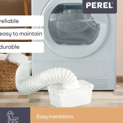 Perel Universele Condensopvangbak, Voor Droogkast Zonder Afvoer, Incl. 1.5 M Slang En 2 Slangklemmen
