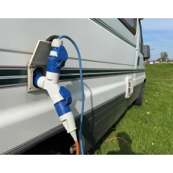 Perel Verloopkabel, H07RN-F 3G2.5, 0.4 m, 3680 W, Binnen en buiten, IP44, Zwart, Rubber