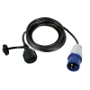 Perel Verloopkabel, H07RN-F 3G1.5, 3 m, 3680 W, Binnen en buiten, IP44, Blauw, Rubber