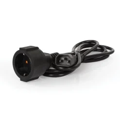 Perel Voedingskabel, H05VV-F 3G1, 1.8 m, 2.5 A/230 V, 2500 W, type F naar C14, voor binnen, pvc, zwa