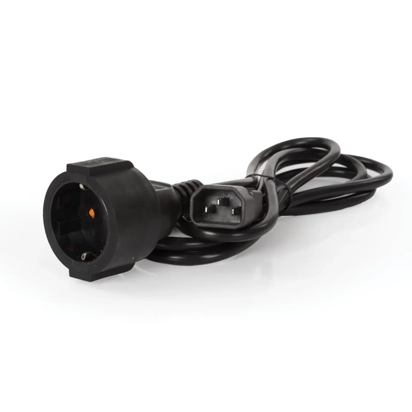 Perel Voedingskabel, H05VV-F 3G1, 1.8 m, 2.5 A/230 V, 2500 W, type F naar C14, voor binnen, pvc, zwa