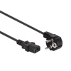 Perel Voedingskabel, H05VV-F 3G1, 2.5 m, 10 A/230 V, 2500 W, type E/F 90° naar C13, voor binnen, pvc