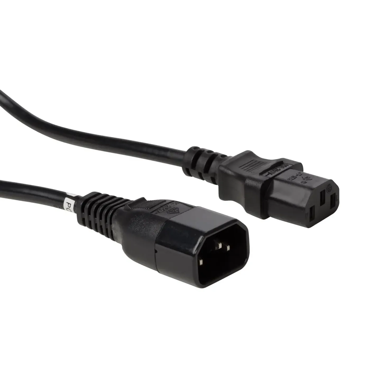Perel Voedingskabel, 1.8 m, 230 V, 2500 W, C14 naar C13, voor binnen, pvc, zwart