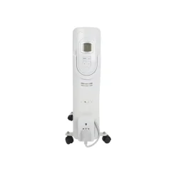 Perel 2500w Olieradiator Met 11 Ribben, 3 Warmtestanden, Lcd-display, 24 X 48 X 62.5 Cm, 2500 W, Wi