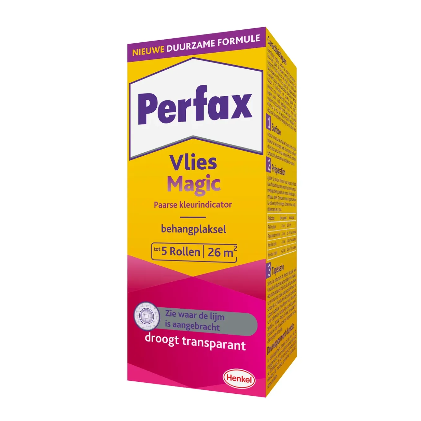 Perfax Vlies Magic Behanglijm Roll-On - Transparant - 200g