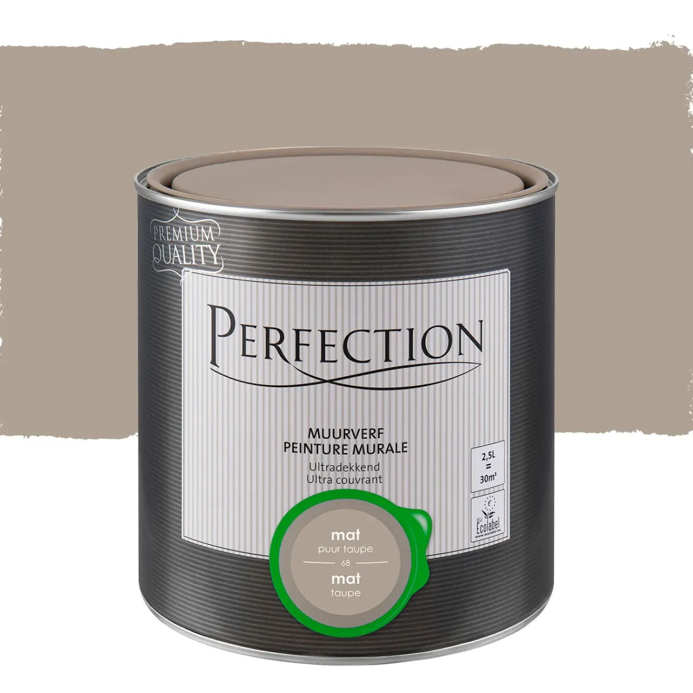 Perfection Ultradekkend Muurverf - Mat - Taupe - 2,5L