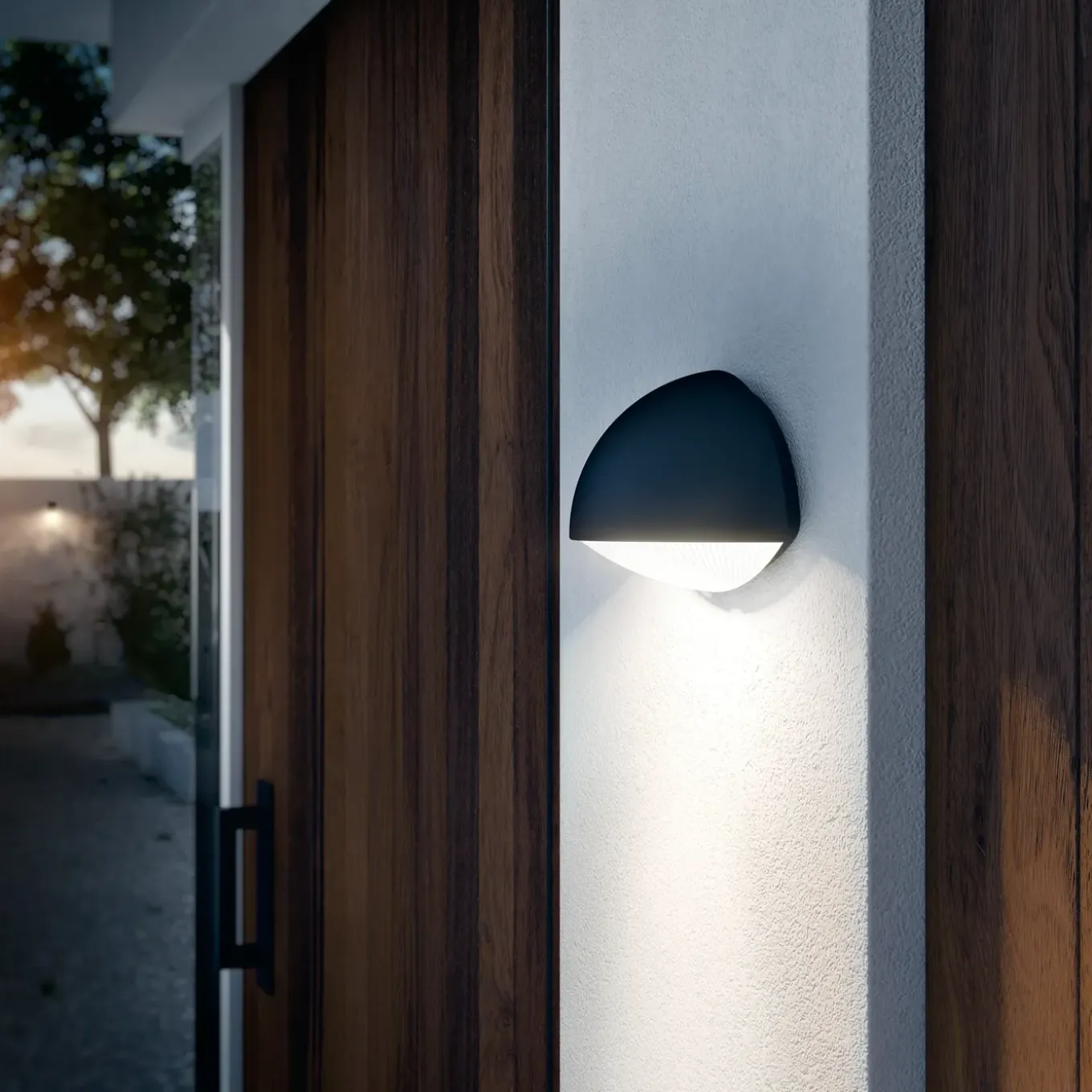 Philips Buitenwandlamp Dust - Antraciet - Warm Wit - 3W