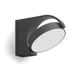 Philips Buitenwandlamp Mimosa - Antraciet - Warm Wit - 7W