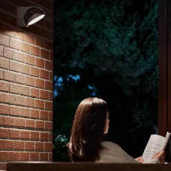 Philips Buitenwandlamp Mimosa - Antraciet - Warm Wit - 7W