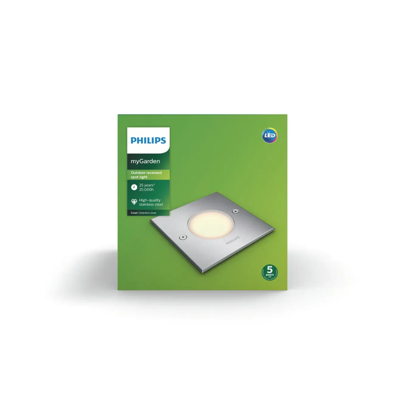 Philips grondspot MyGarden Crust RVS 3W