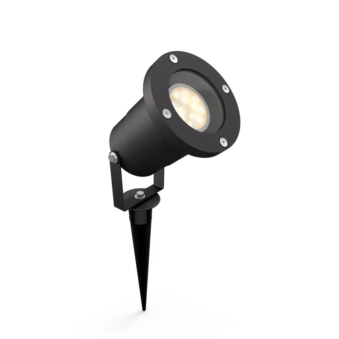 Philips grondspot PuLed zwart GU10 5W