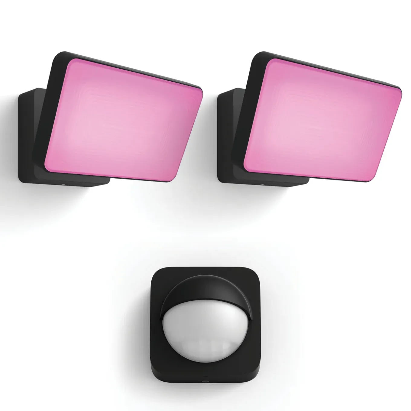 Philips Hue Discover Set Van 2 Verstralers (zwart) - Incl. Bewegingssensor Voor Buiten