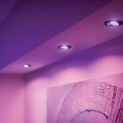Philips Hue inbouwspot Centura zwart wit en gekleurd GU10 5,7W